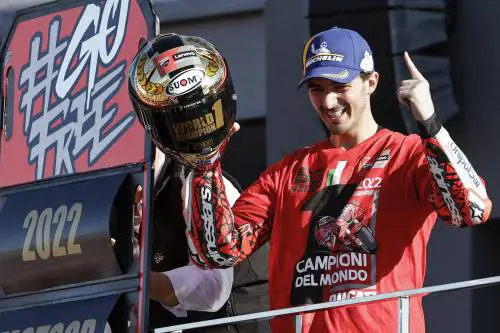 Motogp, Francesco Bagnaia è campione del mondo