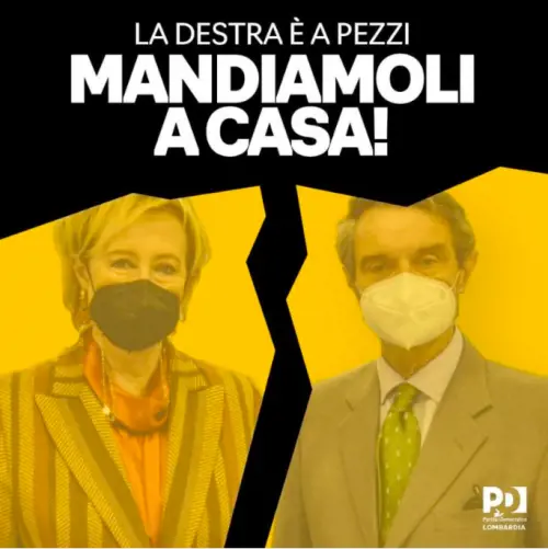 Il Pd ricasca sui manifesti: i "cattivi"? Portano la mascherina