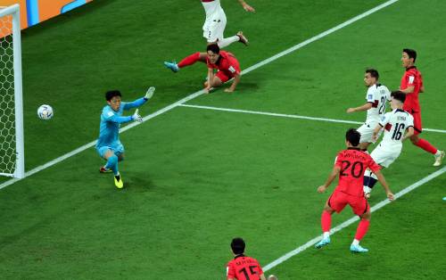 Ricardo Horta segna il gol del vantaggio in Corea del Sud-Portogallo