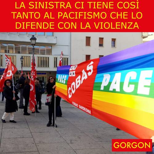 Ecco la satira del giorno. Sinistra pacifista