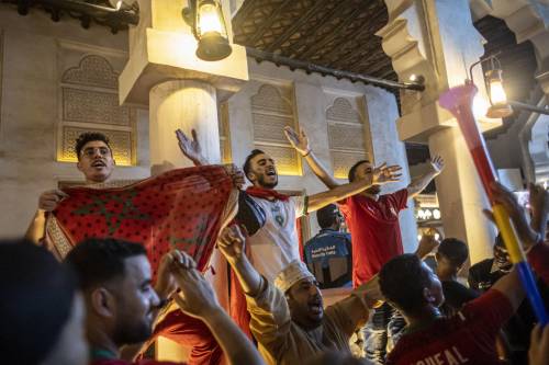 Esplode la gioia dei tifosi del Marocco