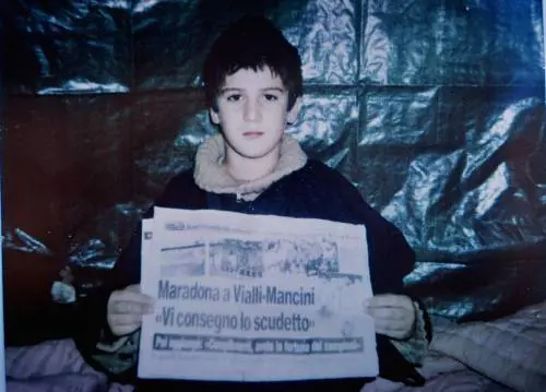 Augusto De Megni nella foto per la richiesta di riscatto