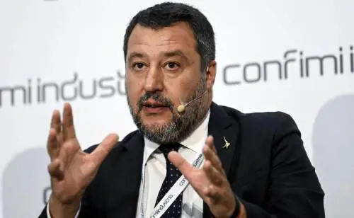 Il ministro delle Infrastrutture Matteo Salvini