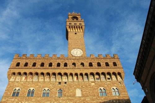 Uno scorcio di Palazzo Vecchio, a Firenze