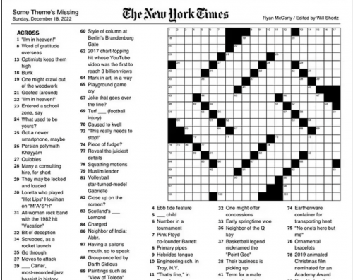 La "gaffe" del New York Times: cruciverba a forma di svastica