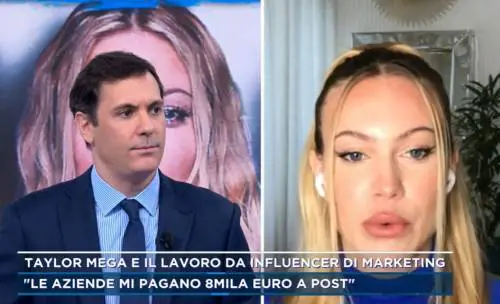 "Con un post guadagno anche 40mila euro". Polemica per le parole di Taylor Mega