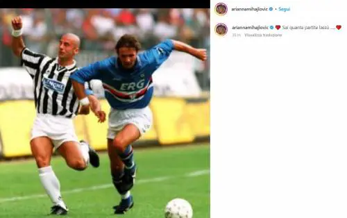 "Sai quante partite lassù...". Il dolce saluto di Arianna Mihajlovic a Vialli