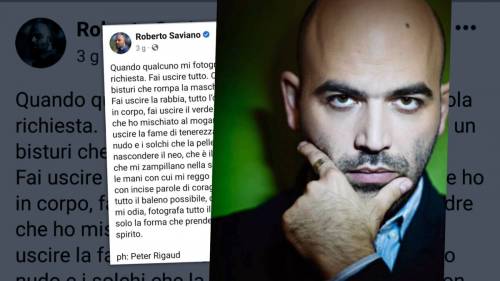 “Esca la fame di tenerezza”. Il delirio egocentrico di Saviano