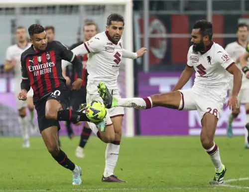 Il Toro batte il Milan ai supplementari. Diavolo fuori dalla Coppa Italia