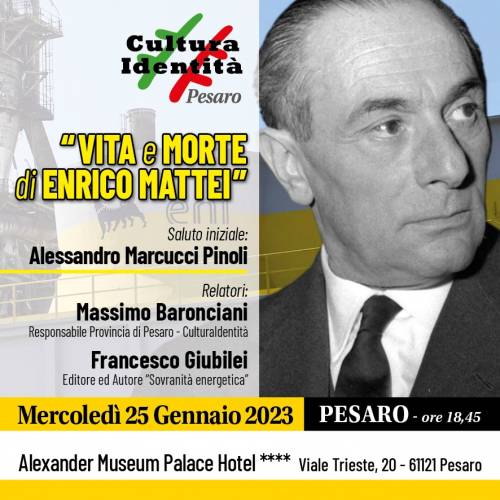 A Pesaro l'attualità di Enrico Mattei