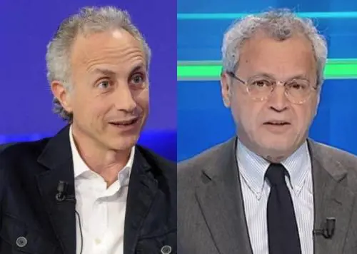"Offensivo", "Sei dominante". Scatta la lite tra Mentana e Travaglio