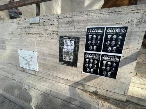 Choc alla Sapienza. Manifesti stile Br per infangare i vertici dello Stato "Siete assassini"