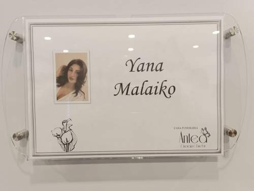 La camera ardente allestita per Yana Malaiko