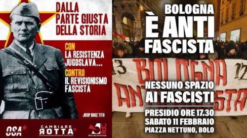 Foibe, manifesto choc: “Viva i partigiani di Tito”