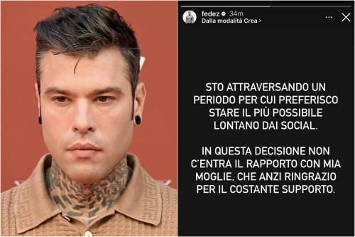 "Vi dico la verità". Fedez rompe il silenzio sulla crisi