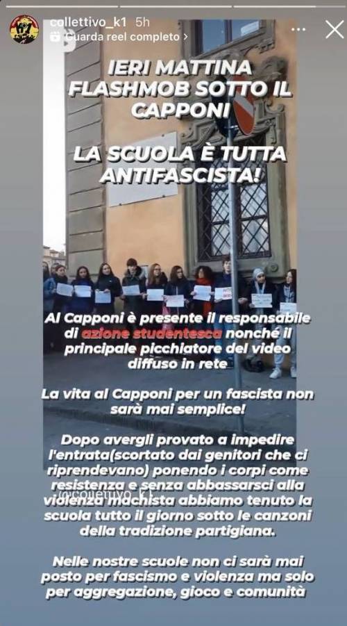 "Rappresaglia". Così i collettivi di sinistra al liceo Capponi di Firenze