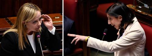 Esordio con look rovesciato. Il primo duello Giorgia-Elly