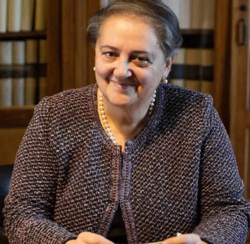 Un primo piano di Valeria Mancinelli, "sindaca" di Ancona