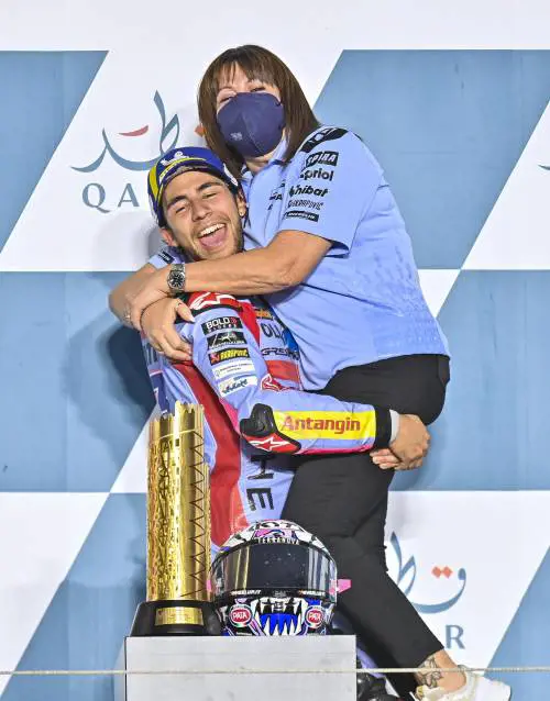 "Bastianini da Mondiale. Il mio Gresini tra i grandi con il piccolo Marquez"