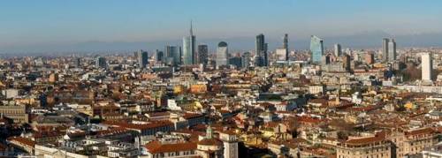 Milano vista dall'alto grazie alla webcam sulla guglia