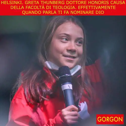 La satira del giorno. Greta dottore di teologia