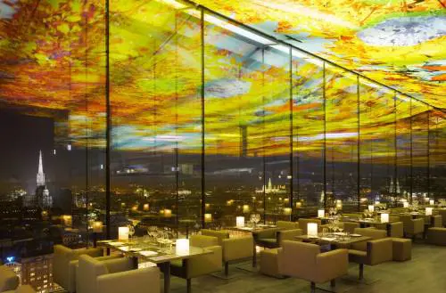 HR AD ARTE, Jean Nouvel (con Pipilotti Rist), Sofitel Vienna Stephansdom (ristorante) 2005-2010 Vienna. Photo: Roland Halbe