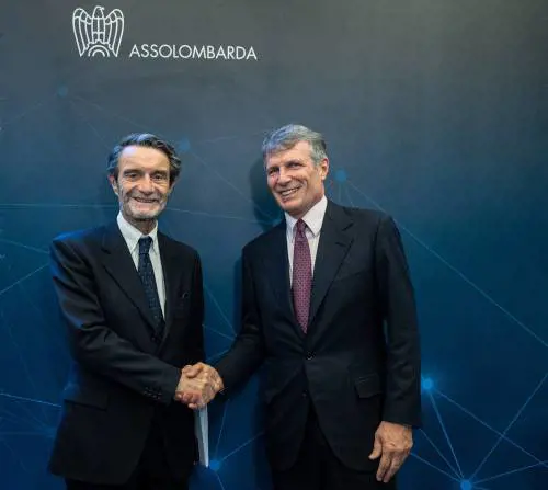 Fontana rassicura gli imprenditori Assolombarda. "Finiremo tutte le opere in vista delle Olimpiadi"