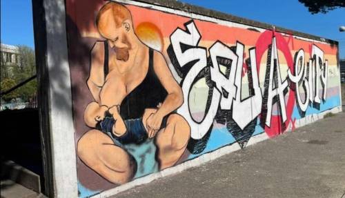Il murale di Rimini cancellato nelle scorse ore