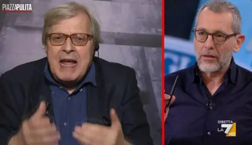 "Dov'è il fascismo? Fai tv spazzatura". Sgarbi fa a pezzi Formigli