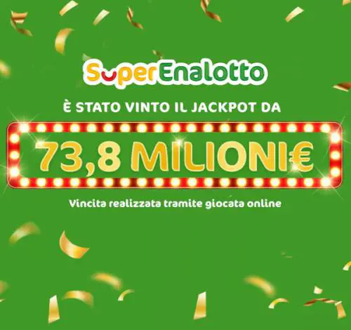SuperEnalotto, riscosso il Jackpot da 73,8 milioni: ecco il racconto di Carlo