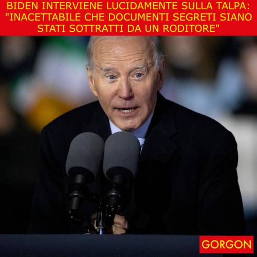 La satira del giorno. Biden interviene sulla talpa