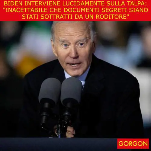 La satira del giorno. Biden interviene sulla talpa