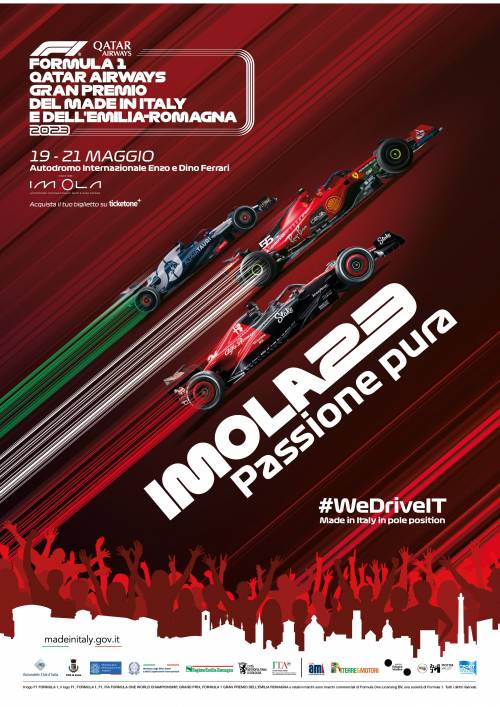 Svelato il poster ufficiale del Gran Premio F1 di Imola  