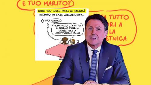 Vignetta Meloni, Conte liscia il pelo a Travaglio (e si copre di vergogna)