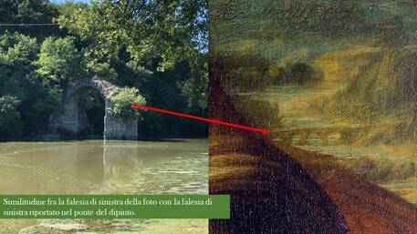 Svelato un nuovo mistero sulla Gioconda: il ponte Romito sullo sfondo della Monna Lisa 