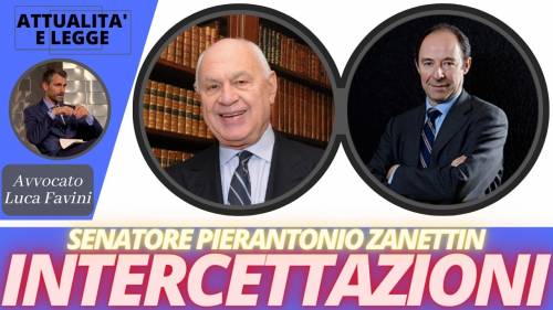 Il senatore di Forza Italia, Pierantonio Zanettin, sul bisogno di regolare le intercettazioni