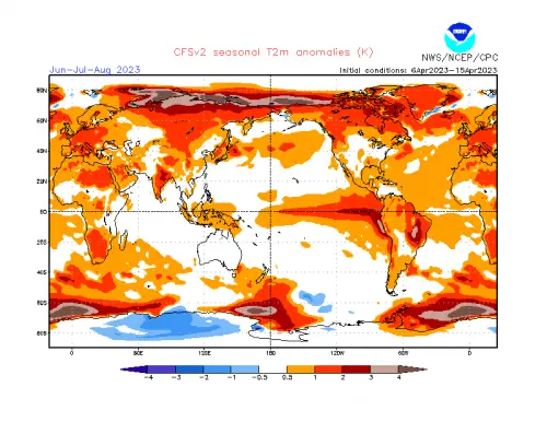 anomalie termiche giugno-luglio-agosto 2023 a due metri s.l.m.