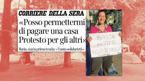 La leader delle tende? Ha la casa a Milano: “Me la posso permettere”
