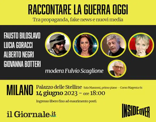 "Raccontare la guerra oggi": rinviato l'evento de IlGiornale.it e Inside Over