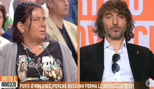 dalla puntata di Dritto e rovescio