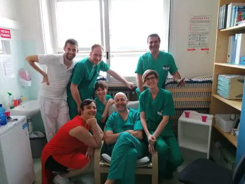 L'equipe del Regina Margherita che ha salvato il neonato affetto da mielomeningocele nasale