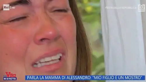 Immagine dal servizio di La Vita in diretta