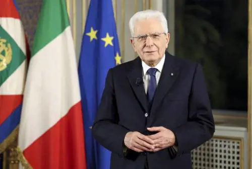 Il presidente della Repubblica Sergio Mattarella