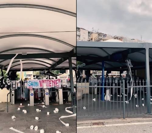 Carta igienica, urla, insulti: il solito odio dei no-Ponte contro Salvini a Messina