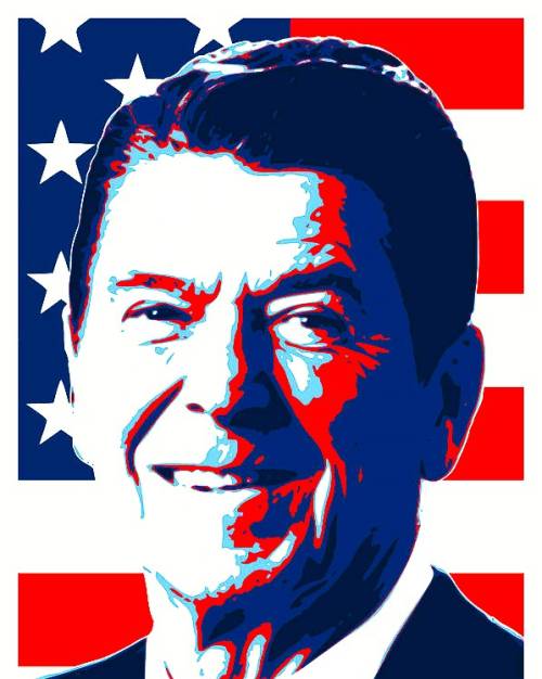 19 anni fa Reagan, che aveva asfaltato i "kompagni"