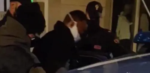 L'arresto di uno degli imputati