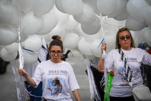 Palloncini bianchi e silenzio. "Giulia portava la vita dentro"