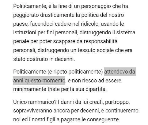 "Brindiamo", "Aspettavo questo giorno". I commenti choc di odio contro Berlusconi