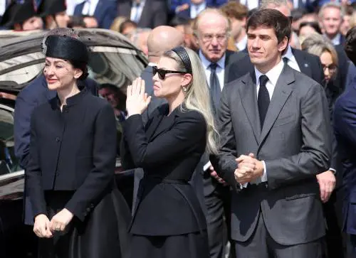 I figli di Silvio Berlusconi ai funerali di Stato in Duomo, il 14 giugno 2023