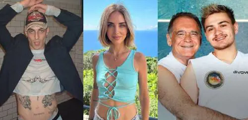 Damiano è single, il seno della Ferragni, Cecchi Paone a nozze con Simone (e la Schlein)